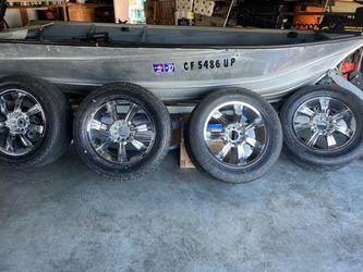 20” chrome wheels