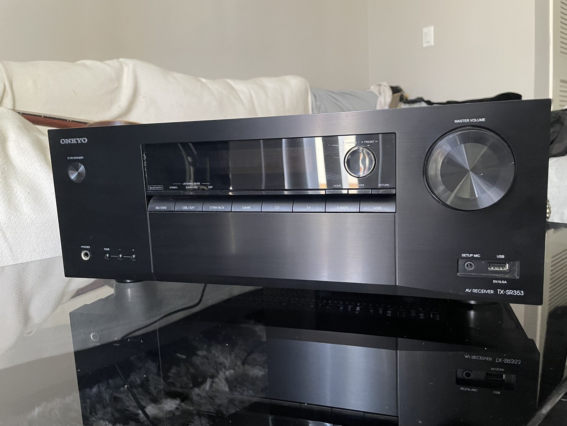 Onkyo TX SR353 5.1 Home Theater 4k Ultra 3D Receiver 