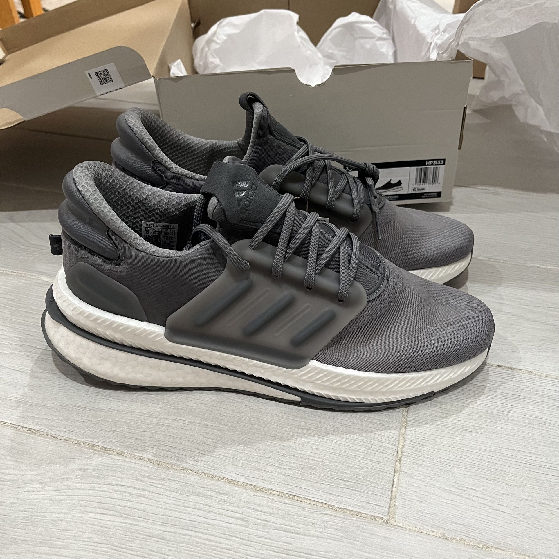 Size 12 - adidas X_PLRBOOST Grey White