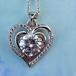 Sterling Silver Necklace With Heart