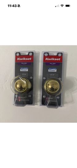Kwikset Microban Pull Only Door Knobs Set Of 2