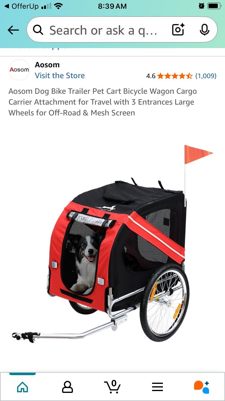 Dog Trailer For Bicycle