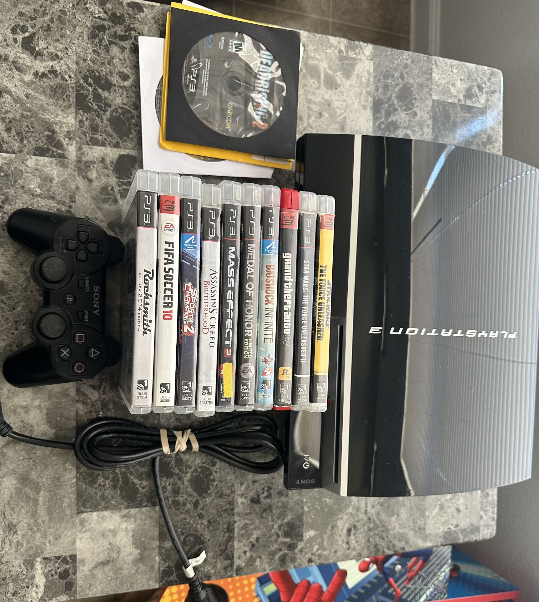 PS3 console bundle (ps3 fat) 80 gb