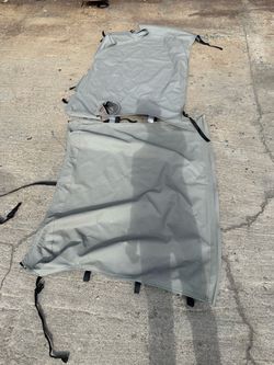 Jeep Wrangler YJ Bikini Top Grey and Cargo cover Grey 1987 through 1995