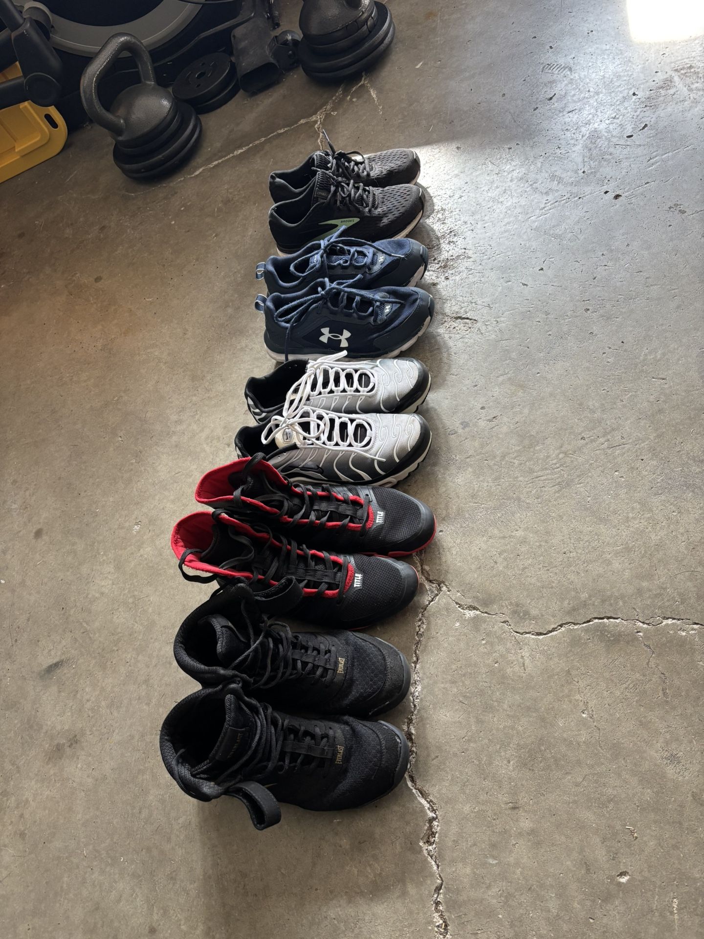 Nike/Everlast/Title/Under Armor/Brooks