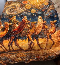 Three Wise Men Throw Blanket