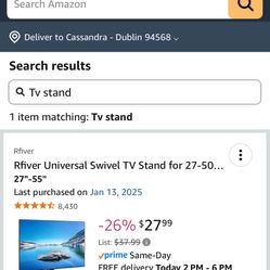 TV Stand For 27 - 55 Inch 