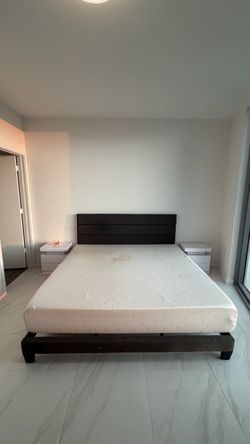 Free California King Mattress and Nightstands