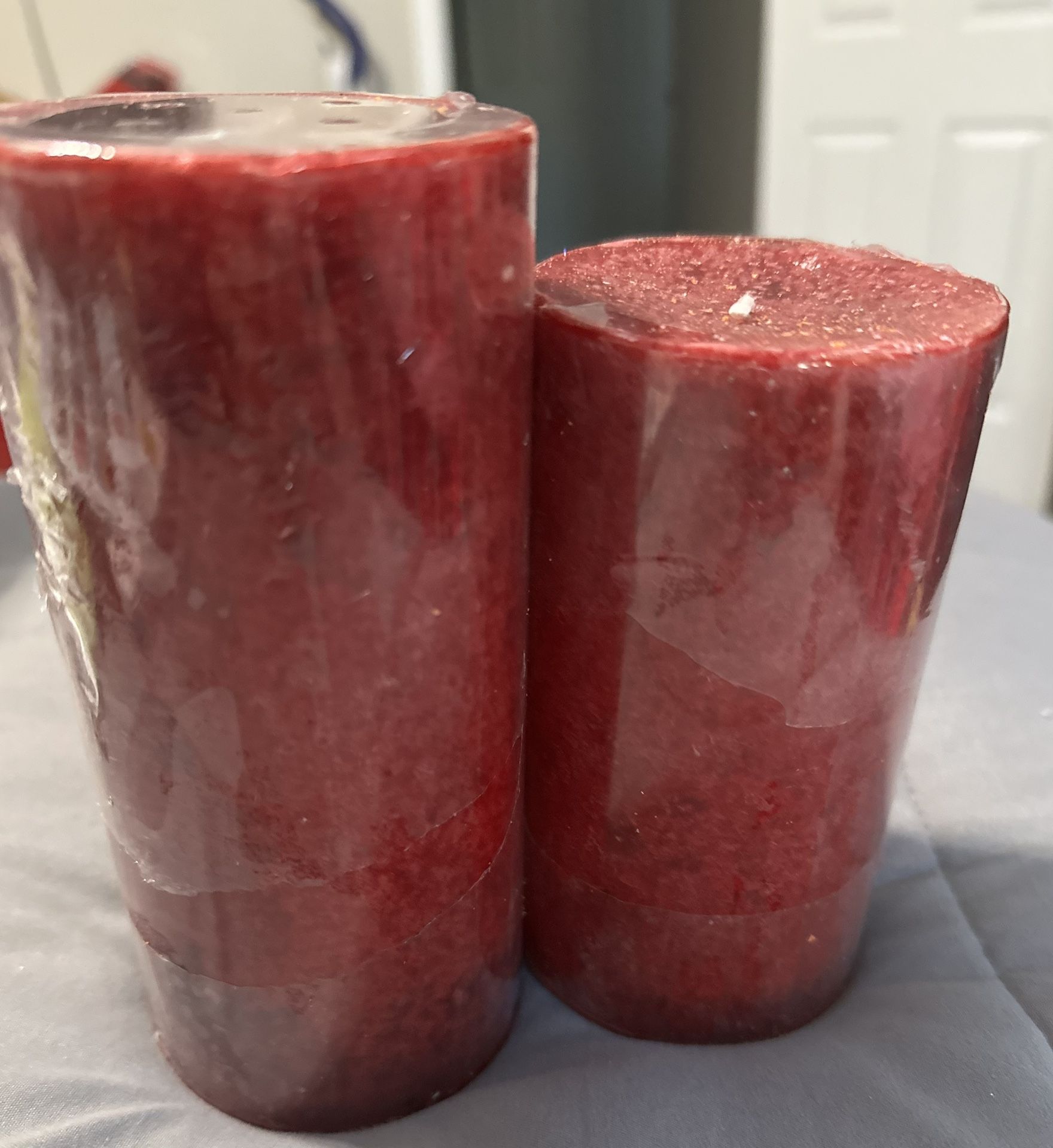Pillar Candles/peppermint Bark