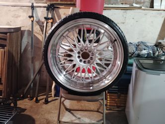 295/26zR22 BBS Rims. In White