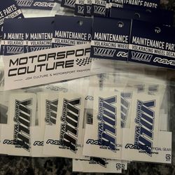 Og Volk Te37 Decal Sticker Set Wheel Black Only