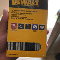 Narrow Crown Staples Dewalt