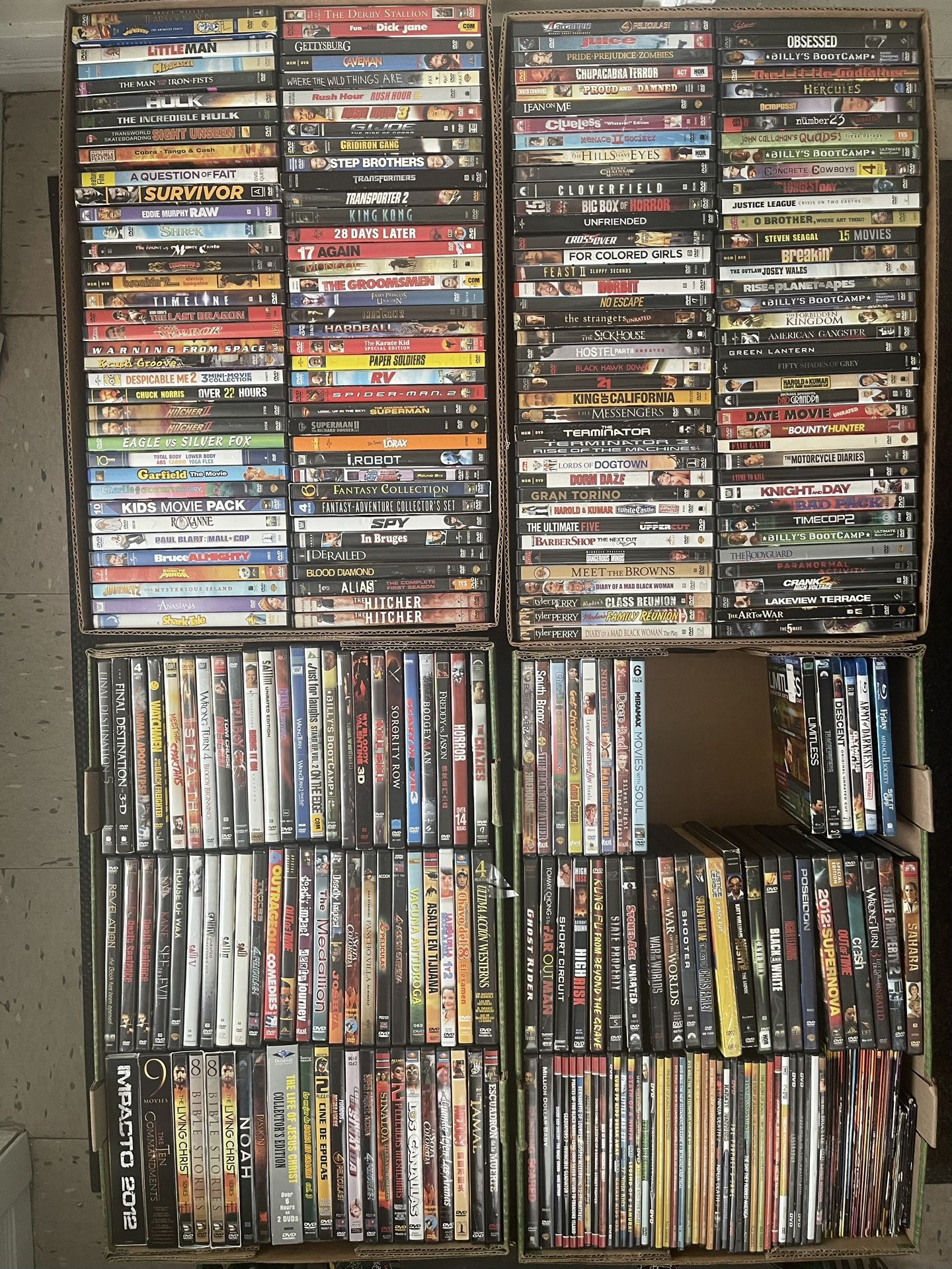 DVD’s Blu-ray Movies Disney Comedy Horror Action Mixed