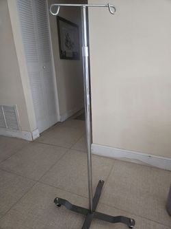 Chrome I.V. Pole