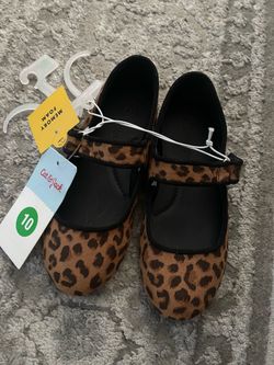 Cat &Jack Leopard flats toddler girls size 10