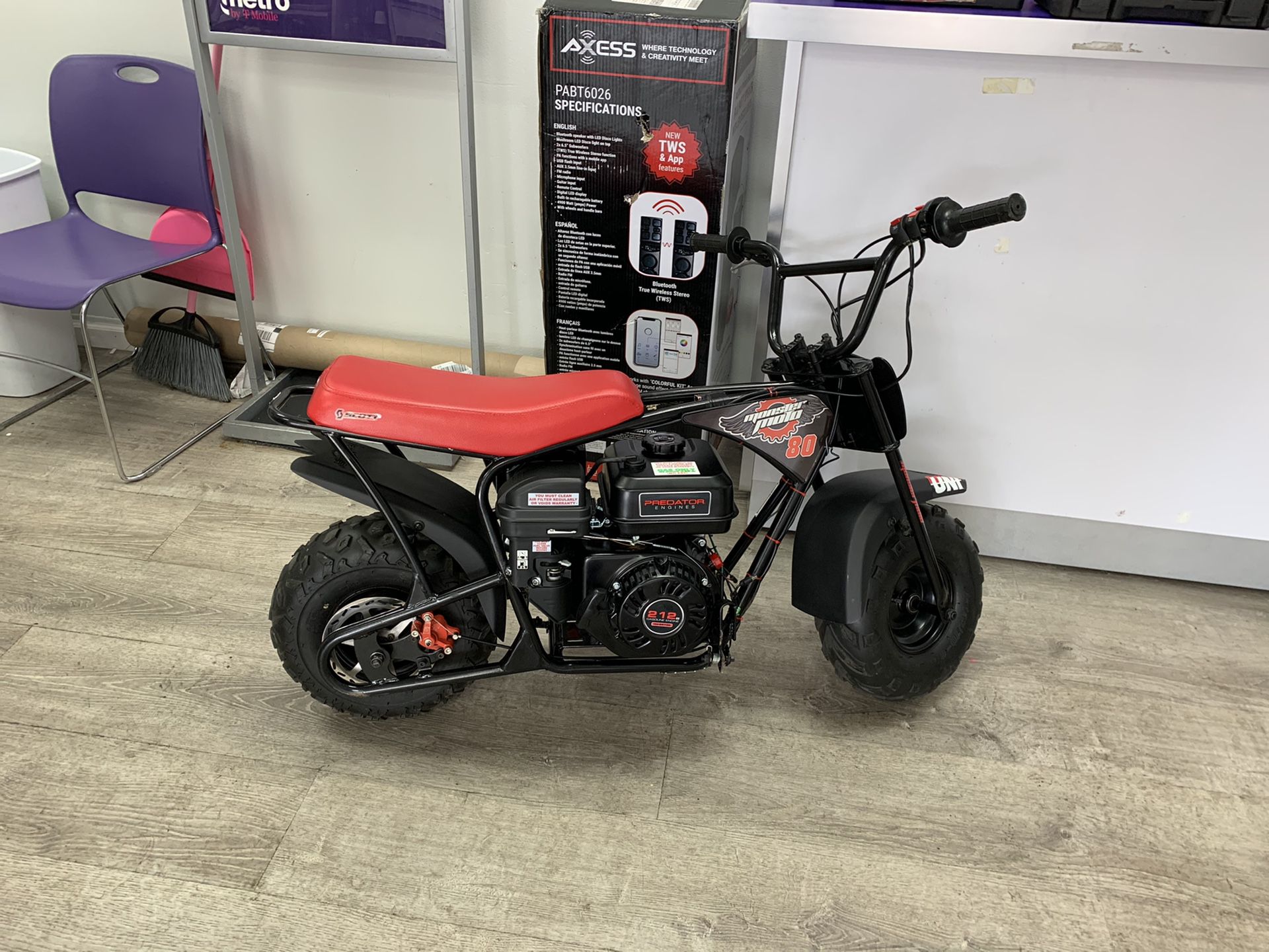 Monster moto 212cc predator mini bike