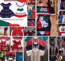 Vestidos Bordados Méxicanos. Niñas - Beautiful Mexican Dresses  Precios Varian - Prices Vary