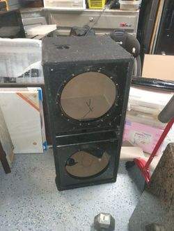 Dual Subwoofer Speaker Cabinet Box