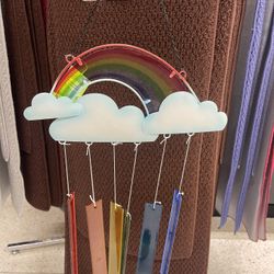 New Rainbow Glass Windchime - Home & Garden Decoration