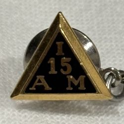 I A M International Assn of Machinists 15 Yr Award Pin