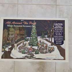 Dept 56 All Around The Park Village Accessory Set Christmas