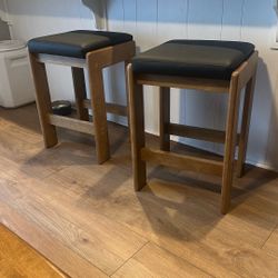 Two MCM modern Counter Stools
