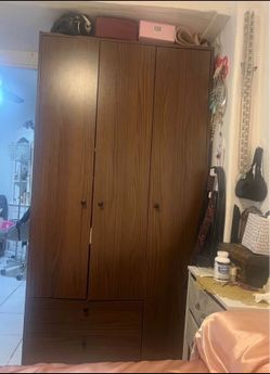 Wood closet