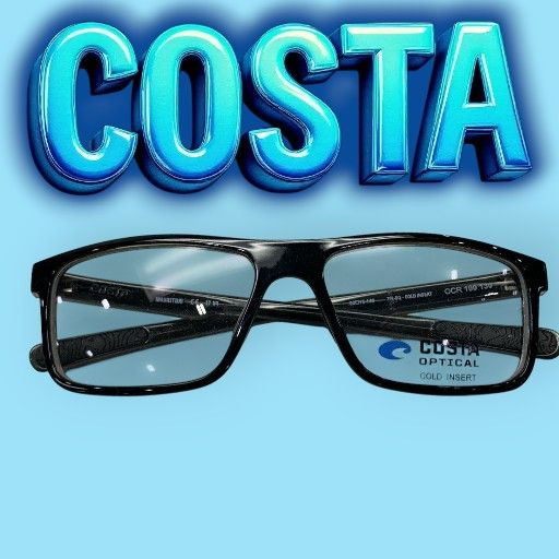 NWT Costa Del Mar Ocean Ridge 100 Black Frame Cold Demo Lenses 55