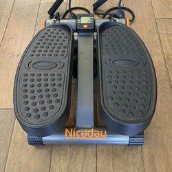 Cheap! Niceday Mini Exercise Stair Stepper w/ Resistance Bands LCD Monitor