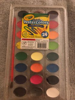 Washable watercolors