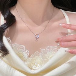 Star and moon necklace