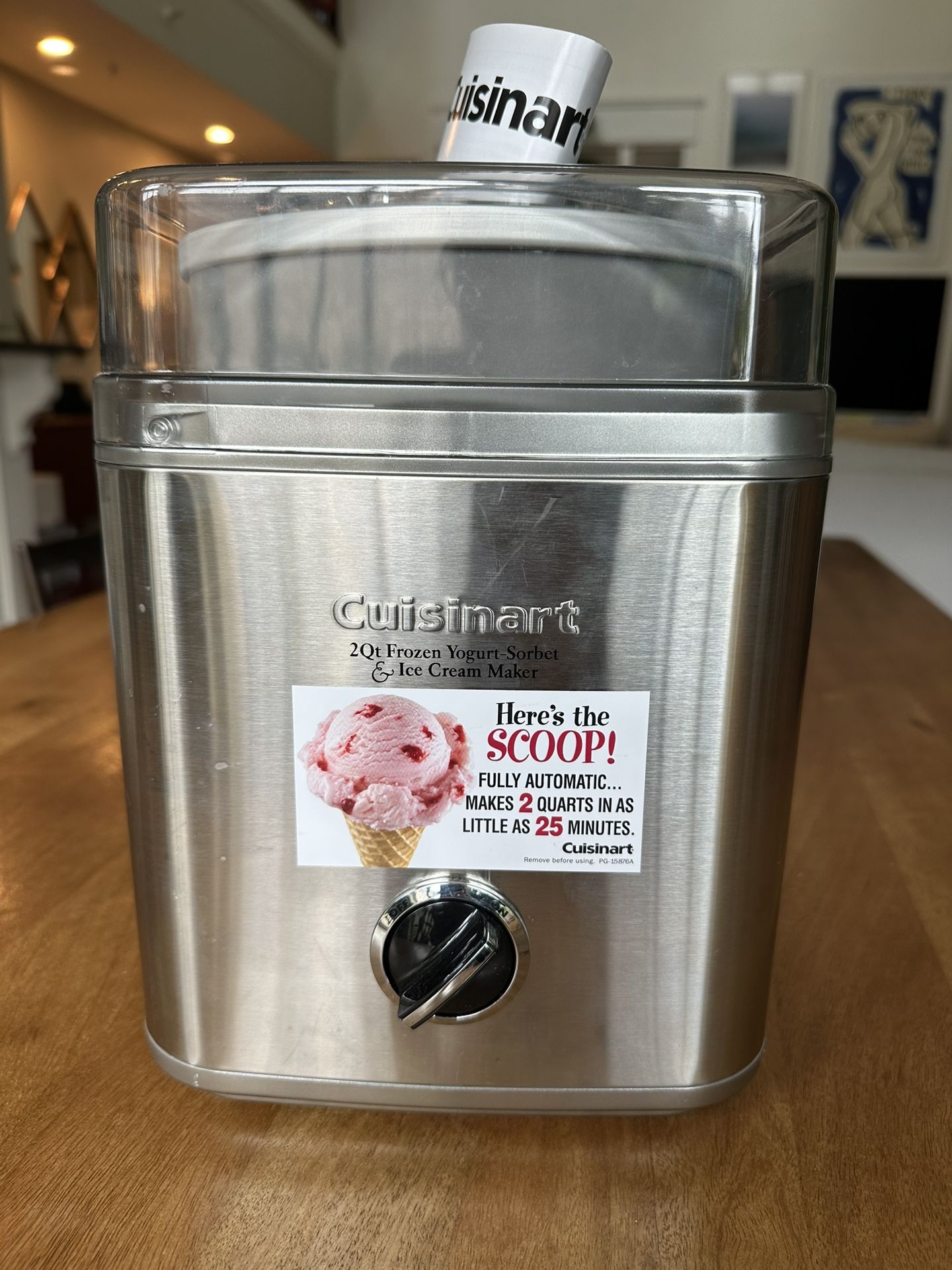 Cuisinart 2 Qt Ice cream Machine - Ready To Eat In 25 Minutes!