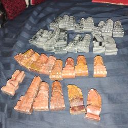 Aztec Gemstone Chess Pieces 