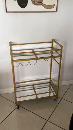 Gold  Bar Cart