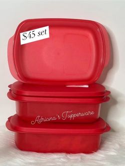 Tupperware Crystalwave 1L rectangular containers