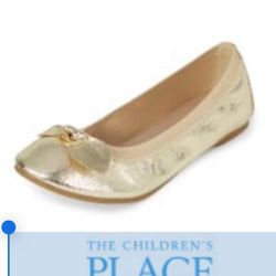 New The children’s Place Size 3 Y Girls Bow Ballet Flats