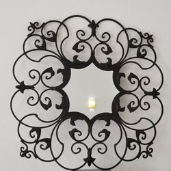 Rusted Cast Iron Mirror (Read Description)