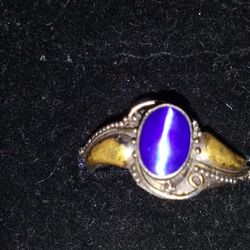 925 Vintage Ring. Size7.moonstone
