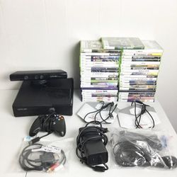 Xbox 360 Huge Lot With Connect Controller System 4 GB Black 41 Games
