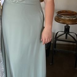Birdie Gray Bridesmaid Gown XL