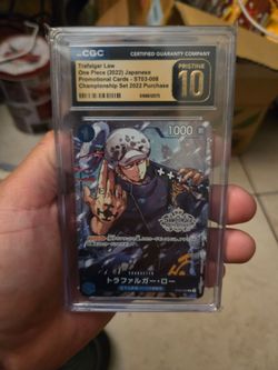 Trafalgar Law One Piece CGC Pristine 10 Promo Card