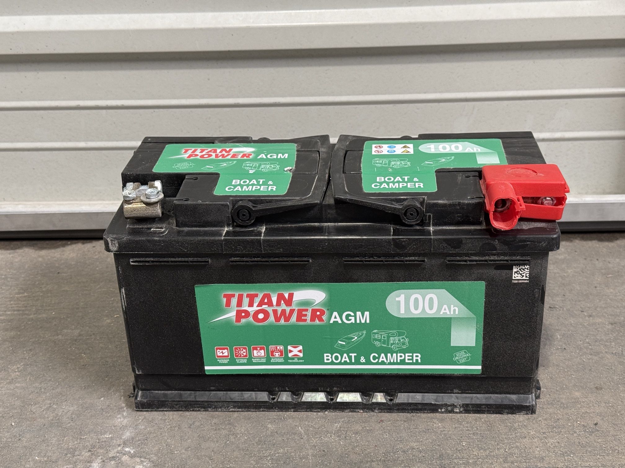 Like New Titan Power AGM 100Ah Deep Cycle Battery