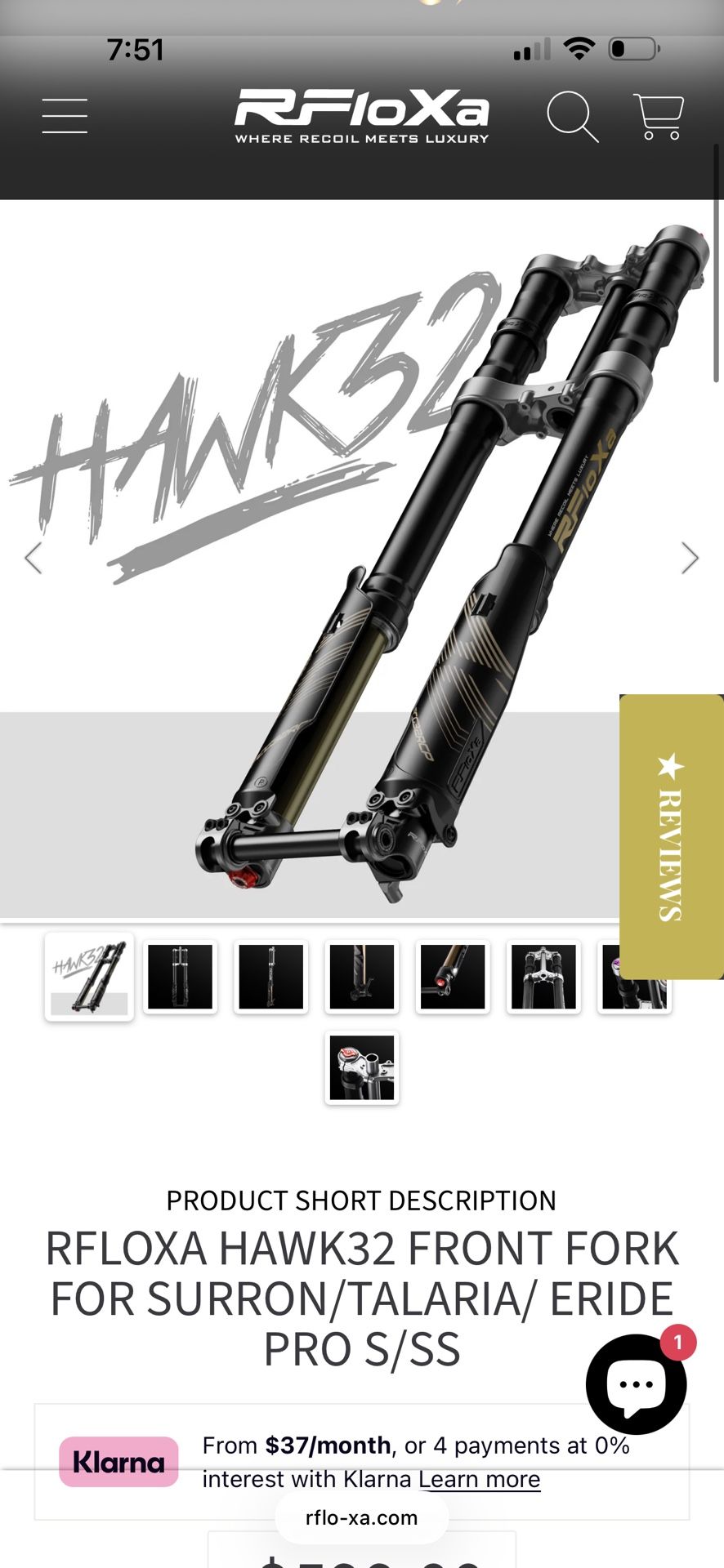 E-bike Front Forks Surron Tolaria Eride Pro