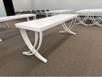 Office clearance – 2 brand new white office desks