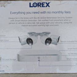 The Lorex model D861A82-8DA4-E
is a robust 4K Ultra HD security system