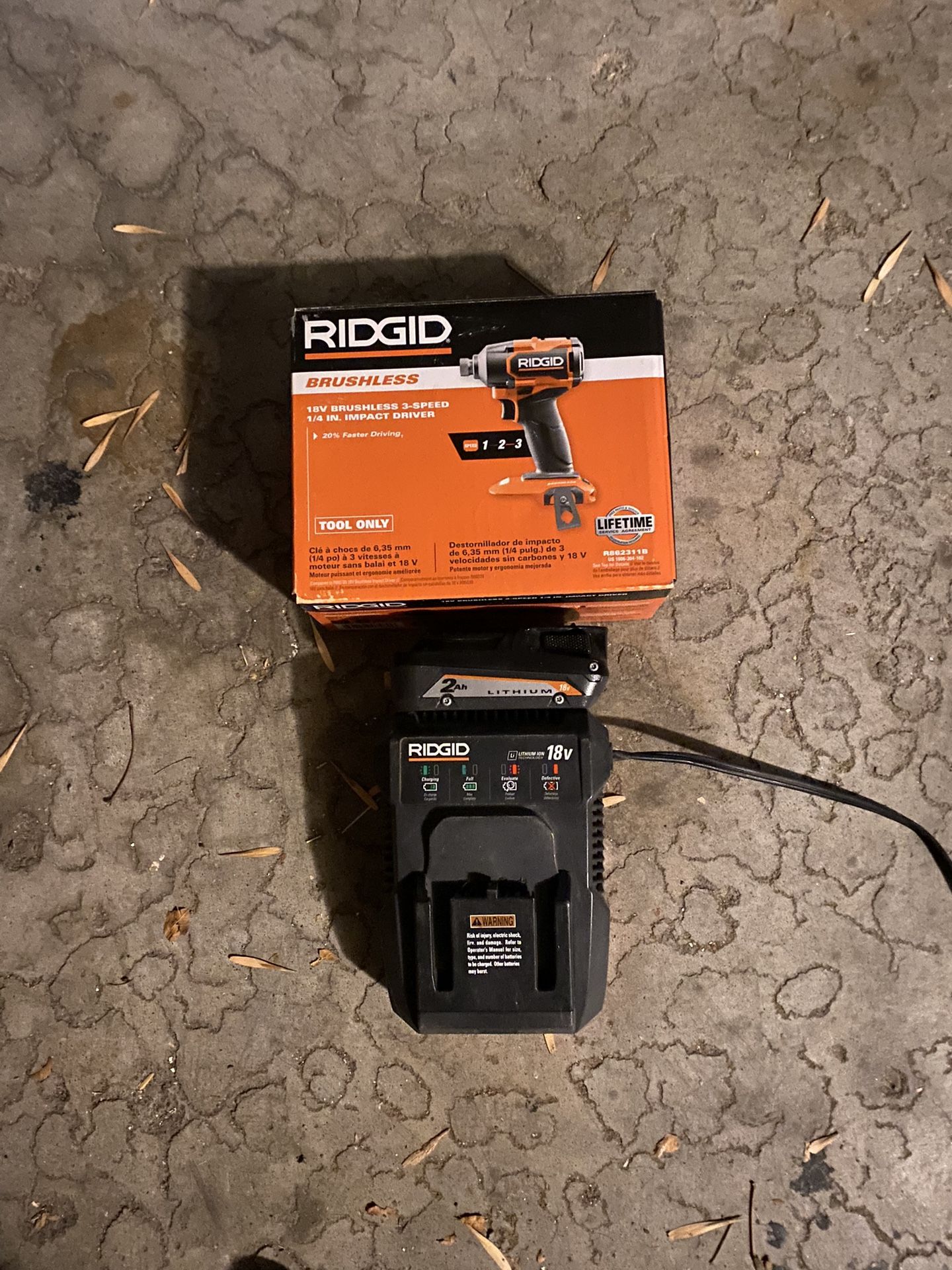 Ridgid Impact Battery And Charger