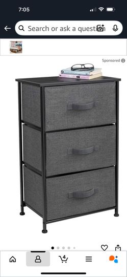 Nightstand with 3 Drawers