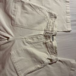 White Cargo Pants