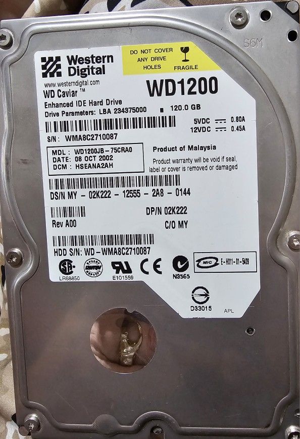 Western Digital Caviar WD1200 Enhanced IDE Hard Drive