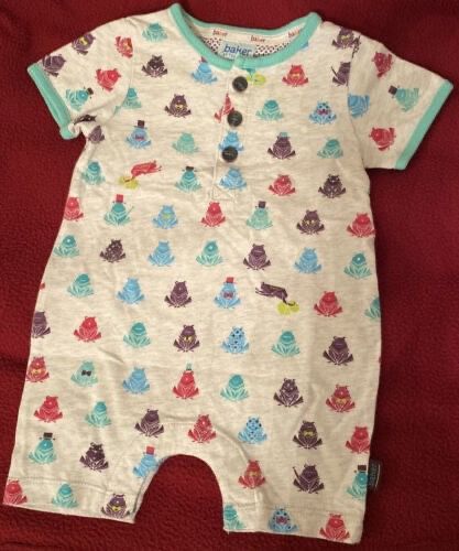 Ted Baker Unisex 0-3 Months Cotton Short Romper BNWOT